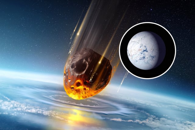 Asteroid impact and Snowball Earth