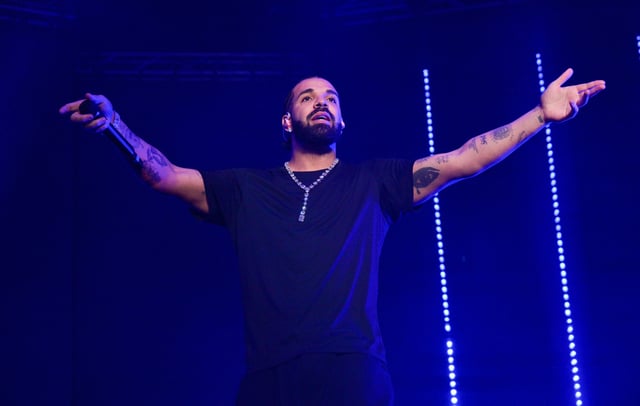 Drake performs live. CREDIT: Getty