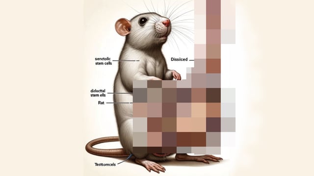 Ridiculous AI Image Of An Endowed Mouse Makes Its Way Into A Science Journal