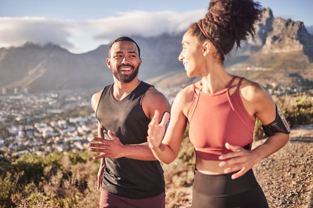 Exercising couple