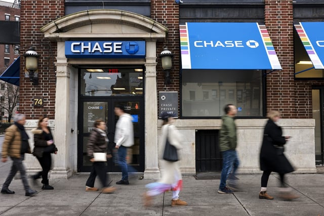 A Chase bank branch in New York.