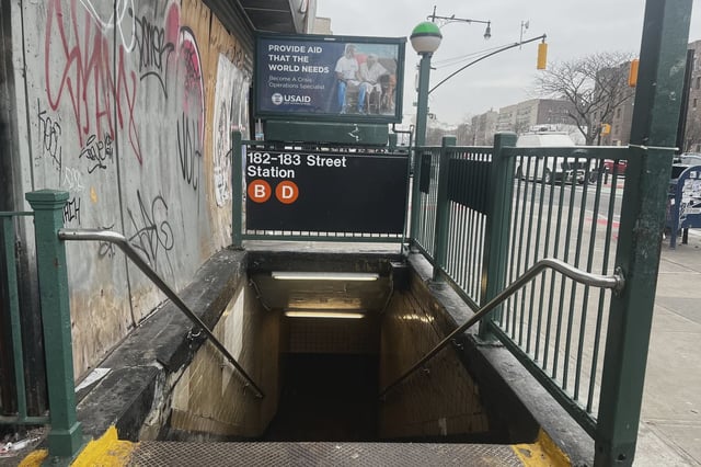 A 45-year-old man was killed at the 182-183 Street station in the Bronx Friday morning, making him the third murder victim in the subway system this year.