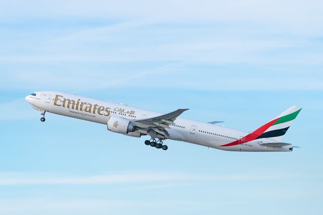 Emirates airline plane