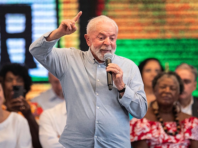 Brazil's President Luiz Inacio Lula da Silva speaks during the inauguration of the Gentileza transportation terminal in Rio de Janeiro, Brazil, Friday, Feb. 23, 2024. (AP Photo/Bruna Prado)