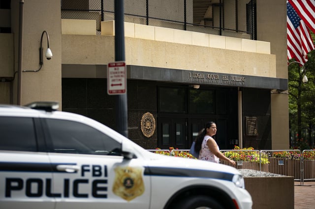 The Federal Bureau of Investigation headquarters in Washington, DC, in 2022.