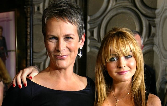 Jamie Lee Curtis and Lindsay Lohan. Credit: Carlo Allegri/Getty Images