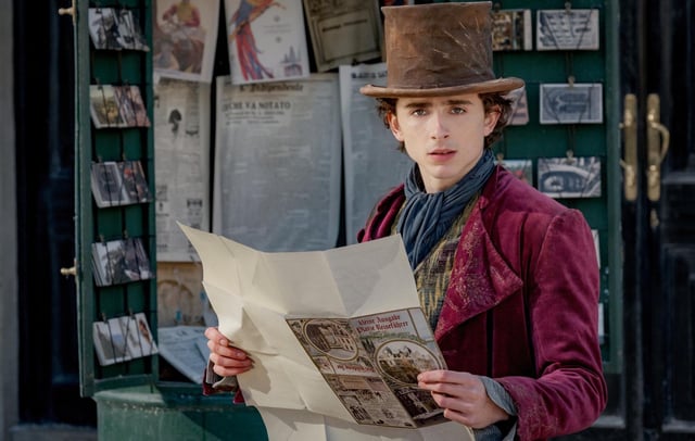 Timothée Chalamet as Willy Wonka in 'Wonka' CREDIT:© 2023 Warner Bros. Entertainment Inc, Jaap Buittendijk