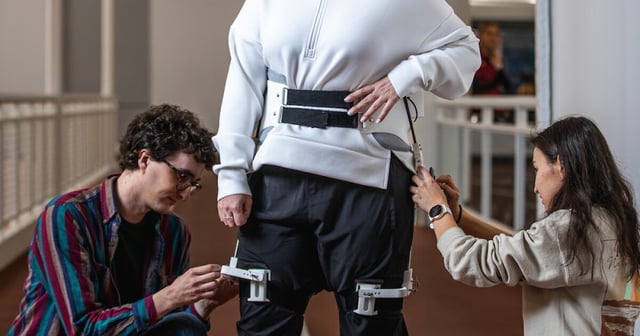 The system essentially mimics a split-belt treadmill used in gait training during stroke rehabilitation