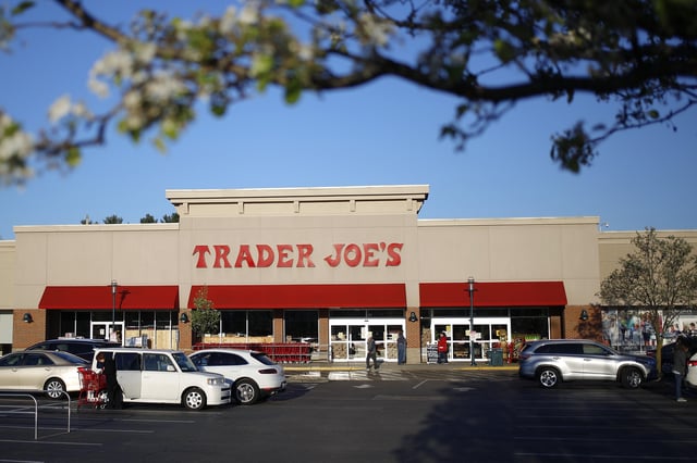 FILE: An exterior view of a Trader Joe's grocery store. 