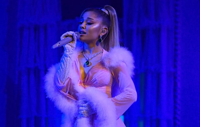 LOS ANGELES, CALIFORNIA - JANUARY 26: Ariana Grande performs onstage during the 62nd Annual GRAMMY Awards at Staples Center on January 26, 2020 in Los Angeles, California. (Photo by Kevork Djansezian/Getty Images)