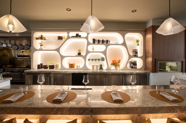 The interior bar area of 7 Adams restaurant in San Francisco, Calif. on Oct. 30, 2023.