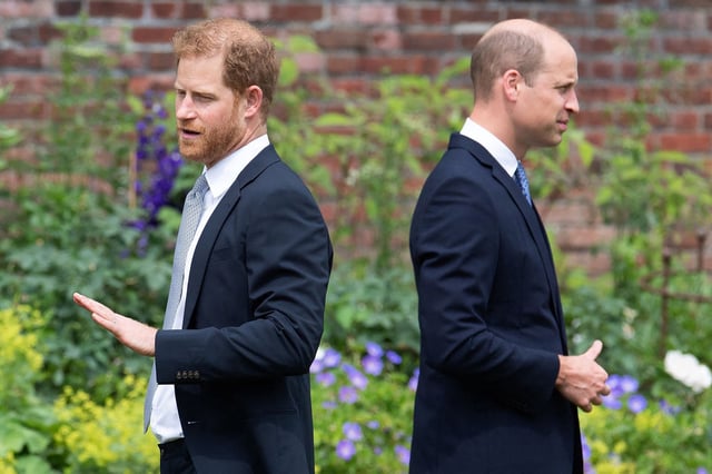 Harry and William jointly attended the unveiling of a statue of Diana in London in 2021.