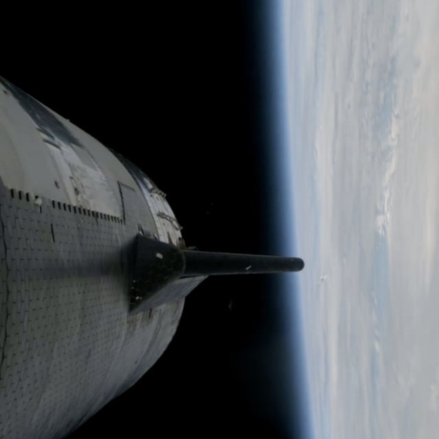 SpaceX's Starship flies through space on its third test flight on March 14, 2024.