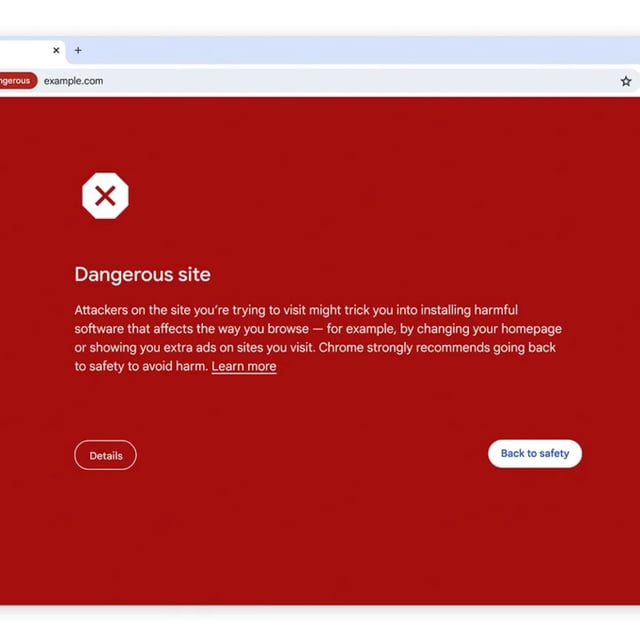 Safe browsing on Google Chrome