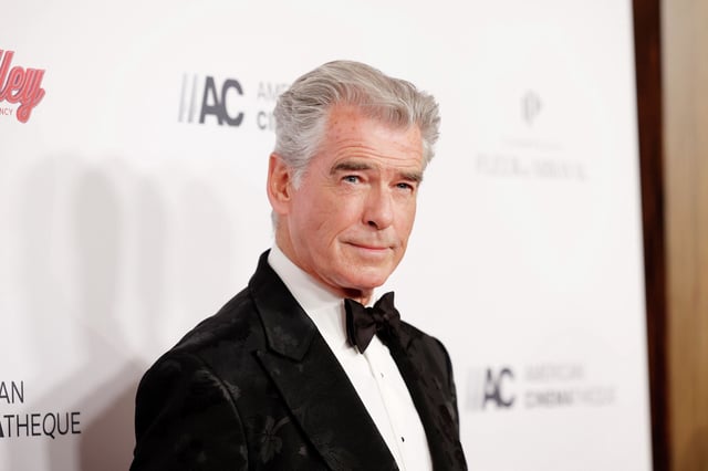FILE: Pierce Brosnan was fined $500 for hiking off trail in Yellowstone and ordered to make an additional $1,000 donation to a park nonprofit.