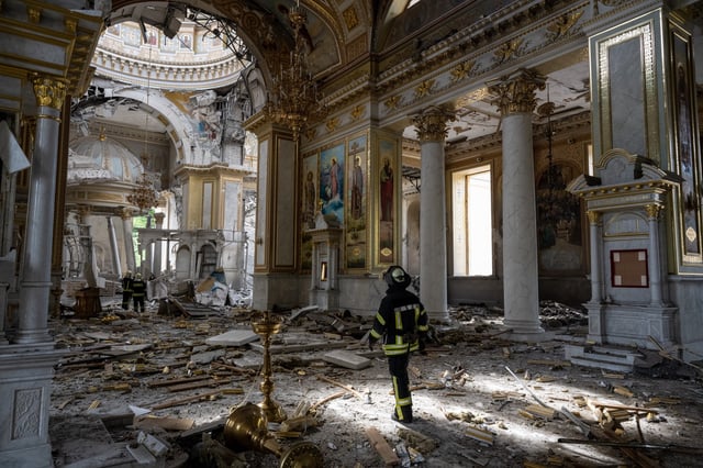 Odesa Cathedral After Russian Strike