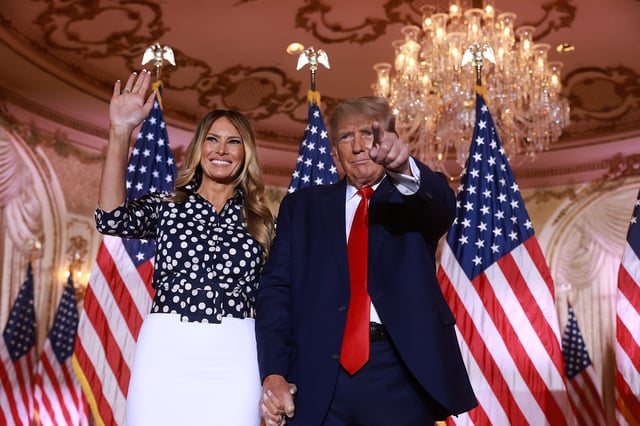 Melania and Donald Trump in Florida