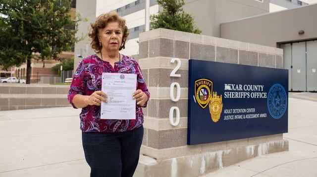 Sylvia Gonzalez, a 76-year-old retiree and a resident of Castle Hills, Texas, who was arrested in punishment for criticizing the city's management and officials.
