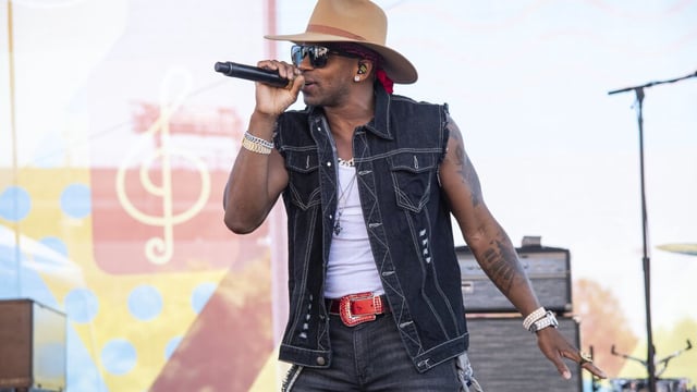 Jimmie Allen performs during CMA Fest 2022 on Thursday, June 8, 2022, at the Chevy Riverfront Stage in Nashville, Tenn. (Photo by Amy Harris/Invision/AP)