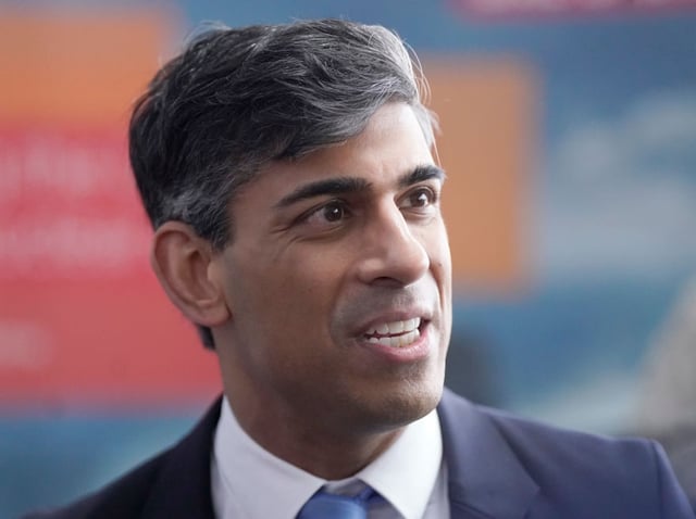 BARROW-IN-FURNESS, UNITED KINGDOM - MARCH 25: Prime Minister Rishi Sunak is seen during a visit to an engineering firm on March 25, 2024 in Barrow-in-Furness, United Kingdom. The PM has touted a new fund backed by £20 million in public money to secure the future of the UK's nuclear industry with a package of investment aimed at boosting skills and jobs amid concerns about defence spending (Photo by Danny Lawson - WPA Pool/Getty Images)