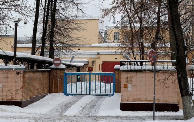 Moscow’s high-security Lefortovo prison, where Wall Street Journal reporter Evan Gershkovich is being held in Moscow, Russia. Photo: Reuters