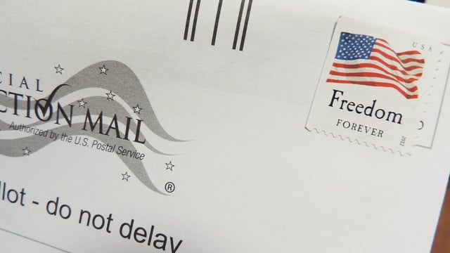 Mail in ballot envelope