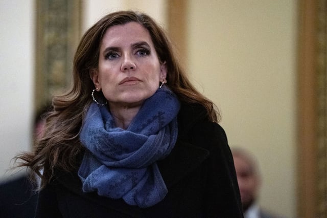 South Carolina Rep. Nancy Mace is seen at the US Capitol in Washington, DC, on January 18, 2024.