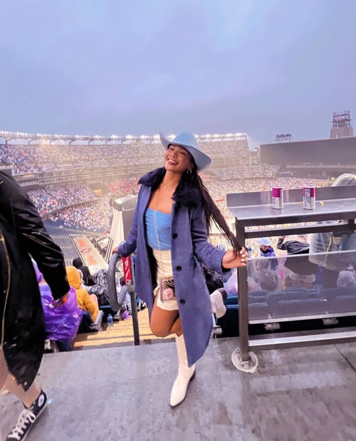 Jenn Tran posted a photo of herself attending a Taylor Swift concert during Swift’s Eras Tour. Photo: @jenntranx/Instagram
