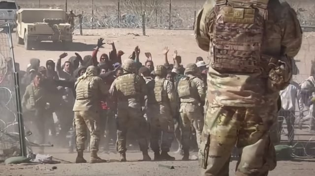 El Paso border riot