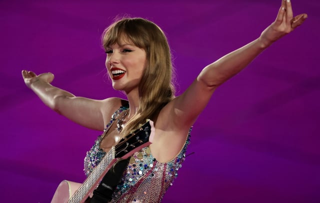 Taylor Swift performs during "Taylor Swift | The Eras Tour" at the National Stadium on March 02, 2024 in Singapore. (Photo by Ashok Kumar/TAS24/Getty Images for TAS Rights Management)