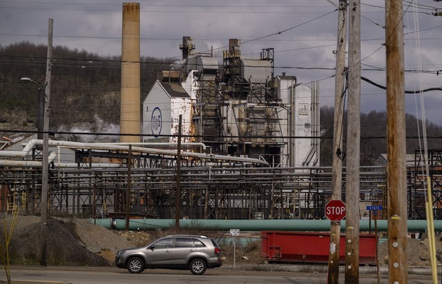 A general view of the exterior of the U.S. Steel Clairton Coke Plant, on March 20, 2024 in Clairton, Pennsylvania. Nippon Steel has said that it would relocate its U.S. headquarters from Houston to Pittsburgh, where U.S. Steel (X.N) is located, if their acquisition deal goes through.