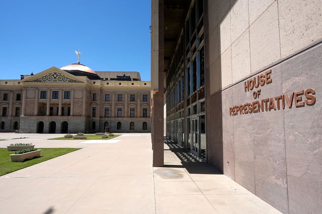 The Arizona House of Representatives building at the Arizona Capitol is shown Thursday, April 11, 2024, in Phoenix.