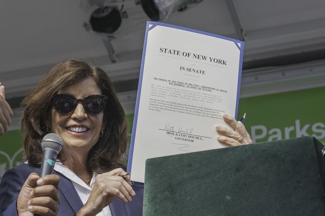 Gov. Kathy Hochul came away with some wins in the budget, despite it being three weeks late