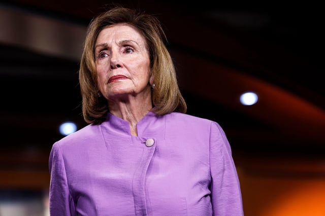 Then-House Speaker Nancy Pelosi, D-Calif., at the U.S. Capitol Building on Aug. 10, 2022.