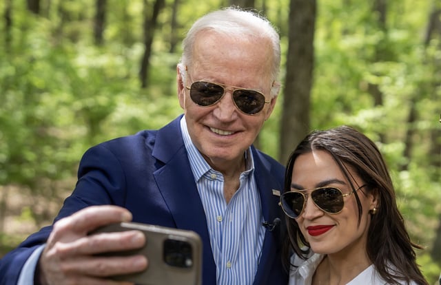 Joe Biden and AOC