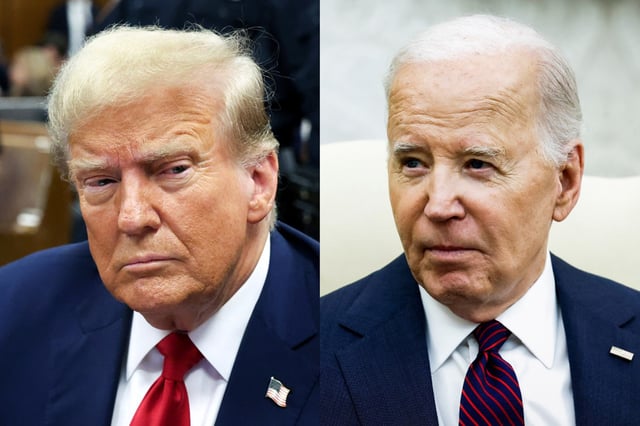 Donald Trump; Joe Biden.