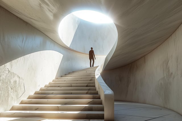 Climbing Stairs Concept
