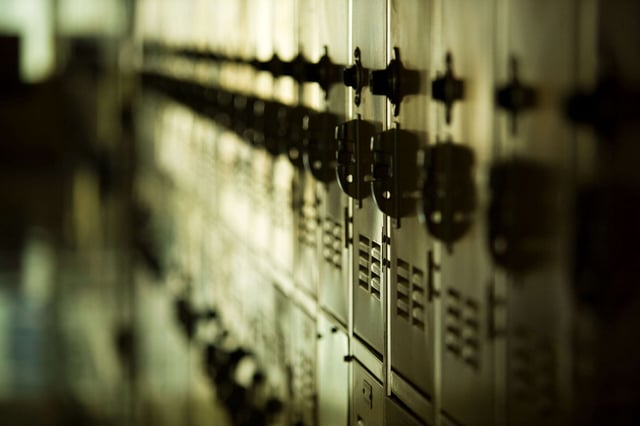 High school lockers