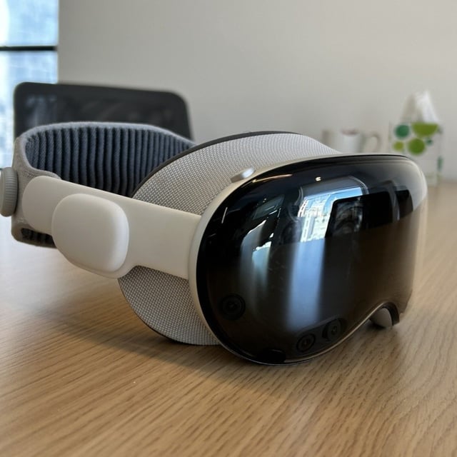 Apple Vision Pro on a table