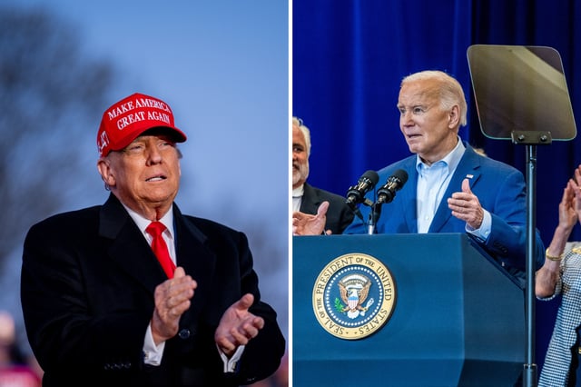 Donald Trump and Joe Biden