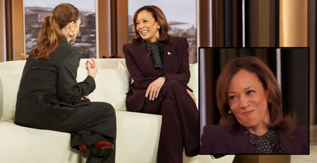 Kamala Harris Appears To Cringe As Drew Barrymore Calls Her 'Momala,' Leading To Memes And Commentary