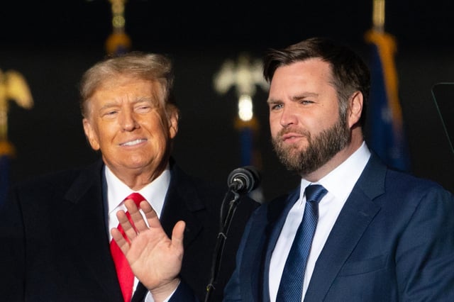 Donald Trump with J.D. Vance.
