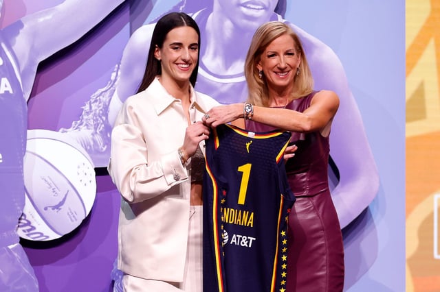 Caitlin Clark was drafted by the Indiana Fever with the first pick of the 2024 WNBA draft.