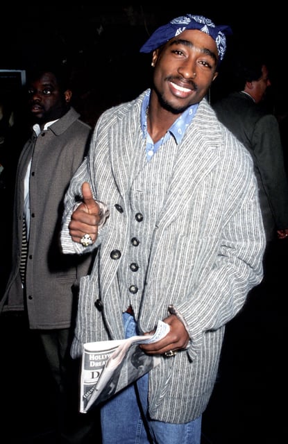 American rapper Tupac Shakur died in a drive-by shooting in 1996. Photo: Ron Galella Collection via Getty Images