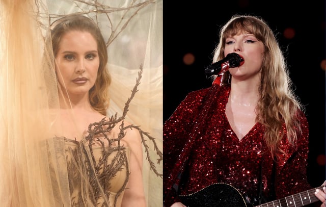 Lana Del Rey, Taylor Swift. Cerdits: Jeff Kravitz/FilmMagic and Ashok Kumar/TAS24/Getty Images