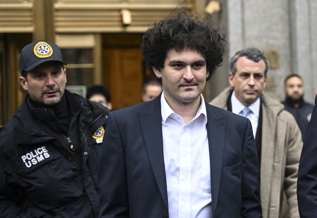 NEW YORK, US - JANUARY 03: Sam Bankman-Fried leaves the court in New York, on January 03, 2023. (Photo by Fatih Aktas/Anadolu Agency via Getty Images)