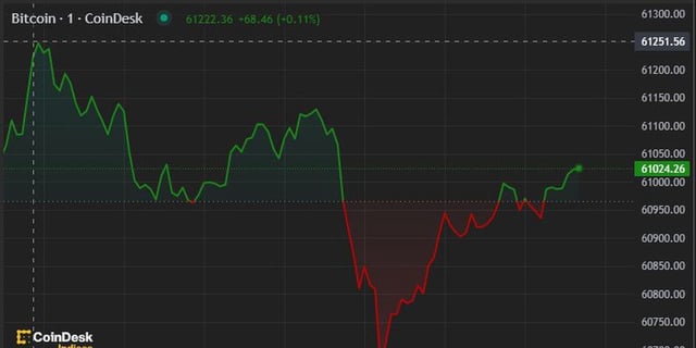 BTC price, FMA May 9 2024 (CoinDesk)