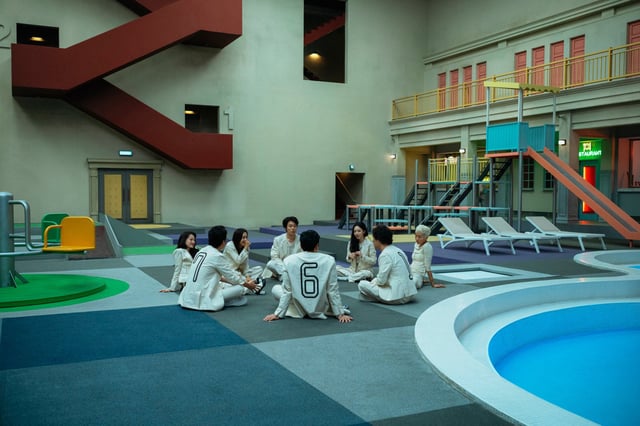 A still from The 8 Show. Photo: Lee Jae-hyuk/Netflix
