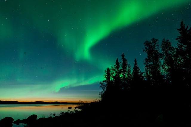 Aurora at Cassidy Point, Northwest Territories, Canada CREDIT: mericsso