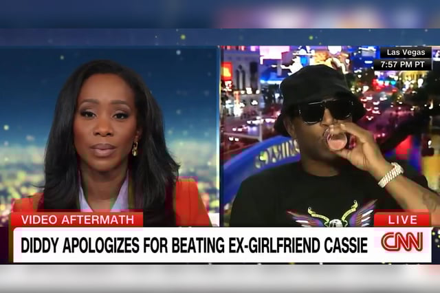 Screenshot from Cam'ron CNN Interview